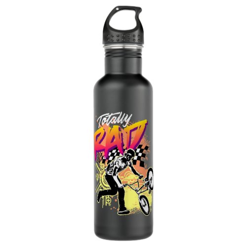 Totally Rad 80s Retro Bmx Boys Bike Stainless Steel Water Bottle