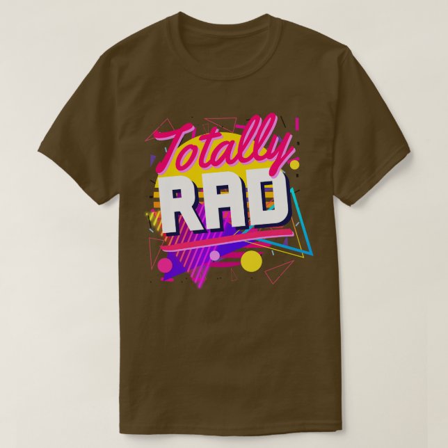 Totally Rad 80s Shapes Geometric Style Awesome Vin T-Shirt (Design Front)
