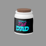 Totally Rad Dad Funny Father's Day 80s Gift Candy Jar