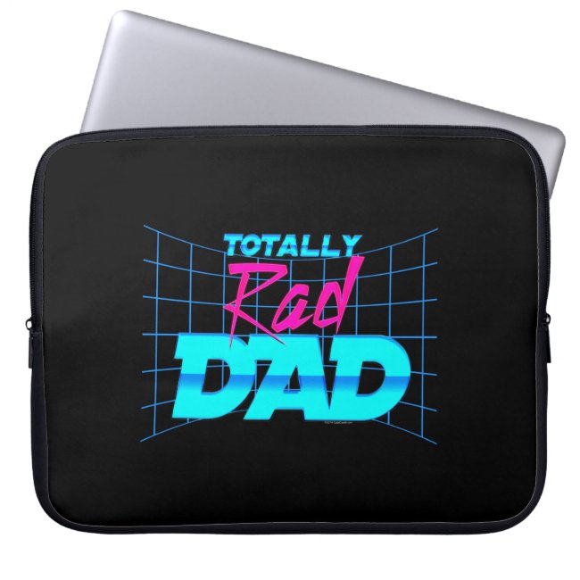 Totally Rad Dad Funny Father's Day 80s Gift Computer Sleeve