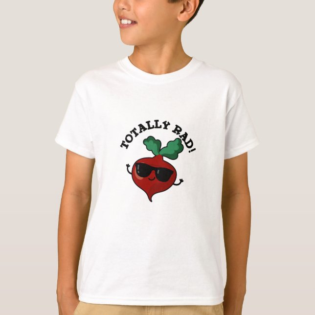 Totally Rad Funny Veggie Radish Pun  T-Shirt (Front)