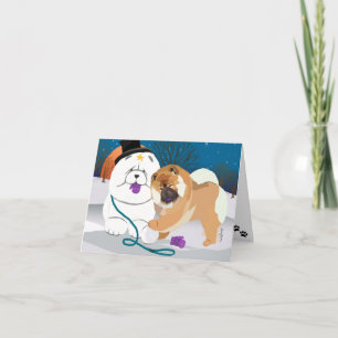 TOTALLY S-MITTEN Chow Holiday Card