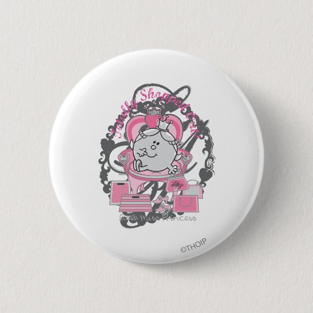 Totally Shopped Out Pinback Button (Front)
