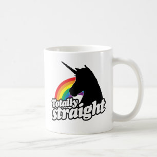 TOTALLY STRAIGHT UNICORN -.png Coffee Mug