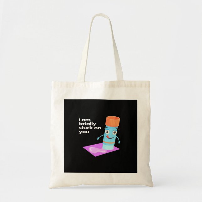 Totally Stuck On You Bold Romantic Style  Tote Bag (Front)