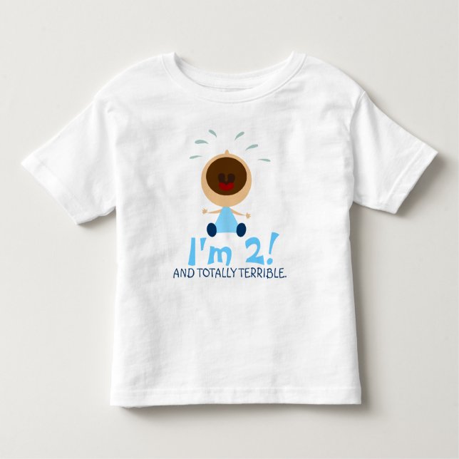 Totally Terrible Twos T-Shirt for Toddlers (Front)