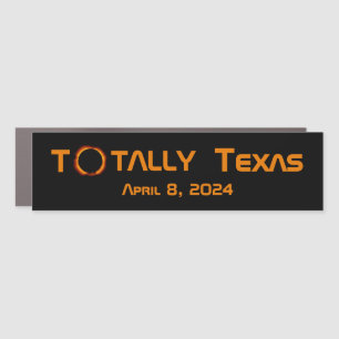 Totally Texas 2024 Solar Eclipse Car Magnet