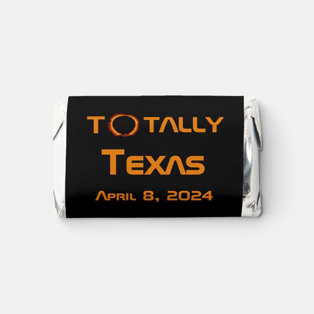 Totally Texas 2024 Solar Eclipse Hershey's Miniatures (Front)