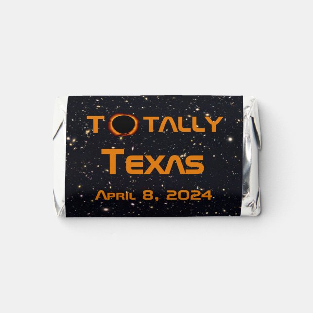 Totally Texas 2024 Solar Eclipse Hershey's Miniatures (Front)