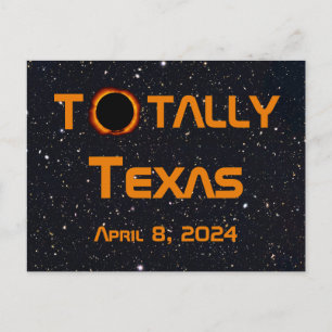 Totally Texas 2024 Solar Eclipse Postcard