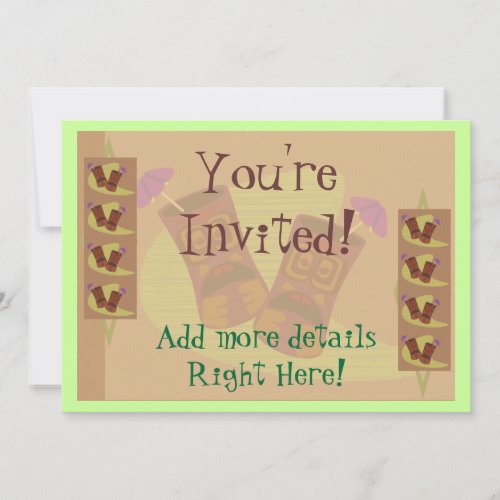 Totally Tiki Invitation