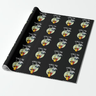 Totally Tool Funny Handyman Pun Dark BG Wrapping Paper