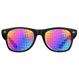 Totally Trippy Hippy Pattern Retro Sunglasses