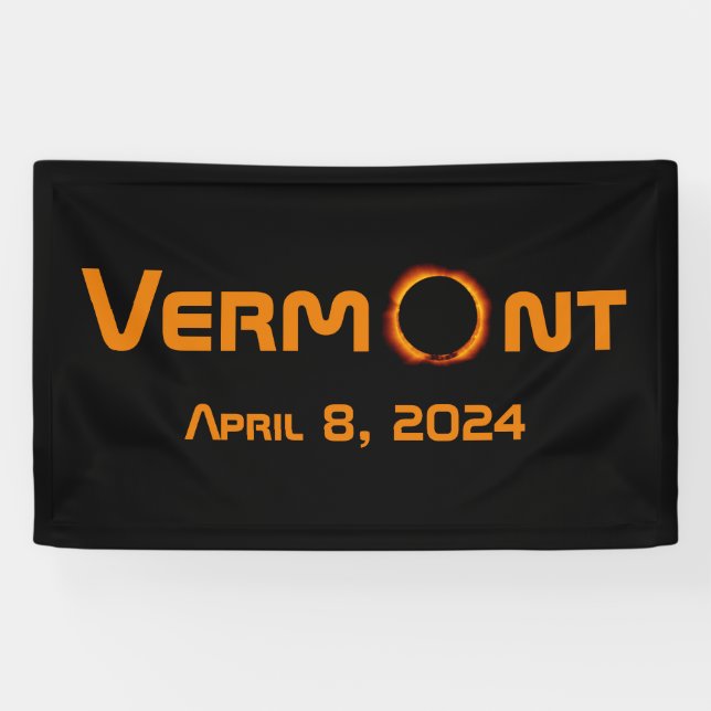 Totally Vermont 2024 Solar Eclipse  Banner (Horizontal)