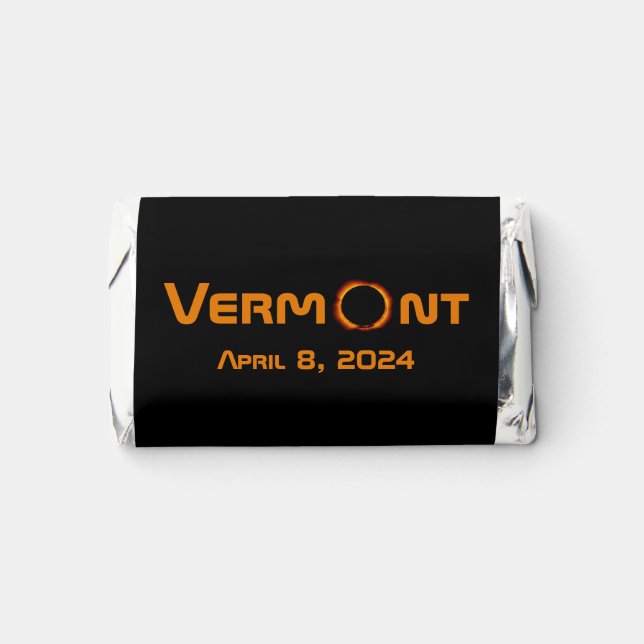 Totally Vermont 2024 Solar Eclipse  Hershey's Miniatures (Front)