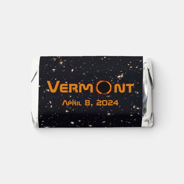 Totally Vermont 2024 Solar Eclipse  Hershey's Miniatures (Front)