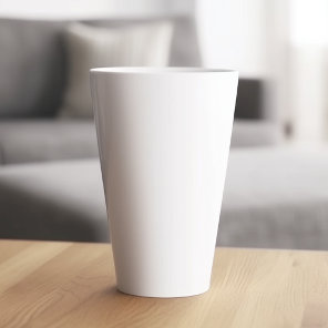 Totally White Solid Color Latte Mug