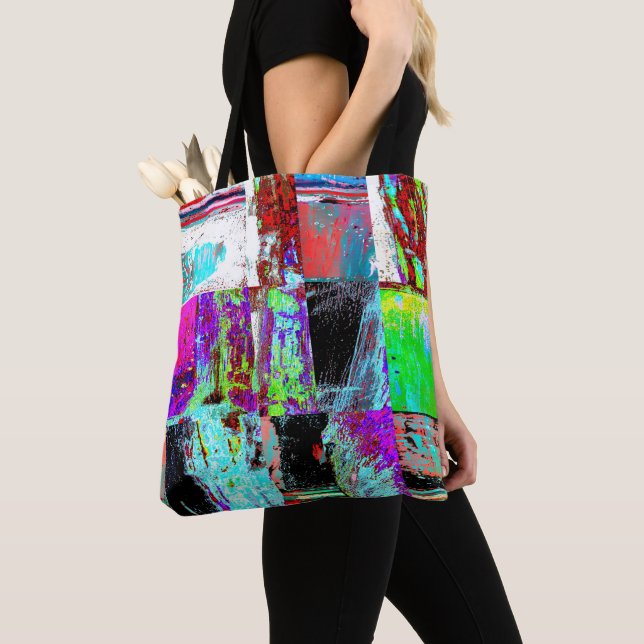 Tote – Abstract Grid (Close Up)