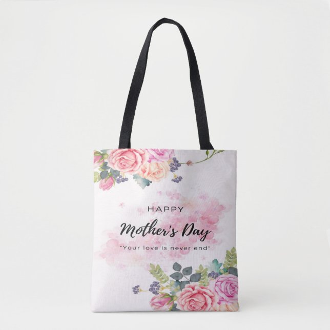 Tote-ally the Best Mom: Happy Mother's Day  Tote Bag (Front)