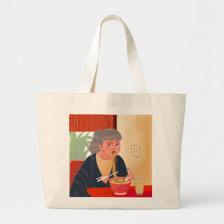 Tote-bag-1-noodle Large Tote Bag