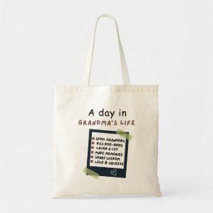 Tote Bag - A Day in Grandma's Life..