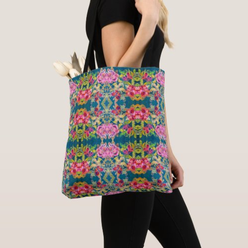 Tote Bag ao _ Kaleidoscope of Flowers