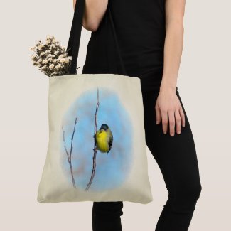 Tote Bag (ao) - Yellow Finch on Branch