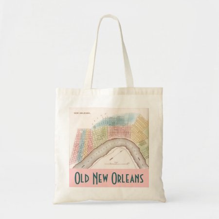 Tote Bag Bags Old New Orleans City Streets La Map