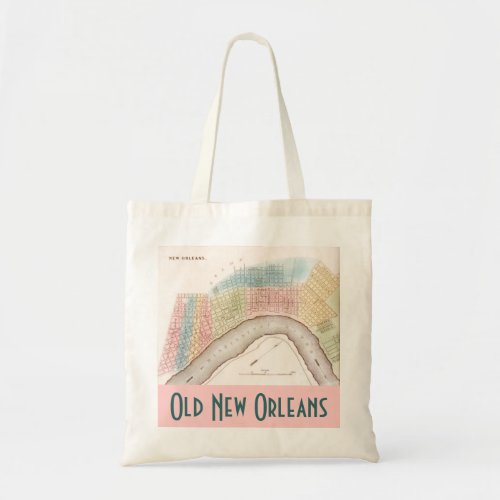 Tote Bag Bags Old New Orleans City Streets LA Map