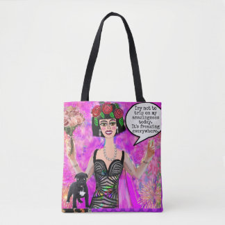 Tote bag - black dog