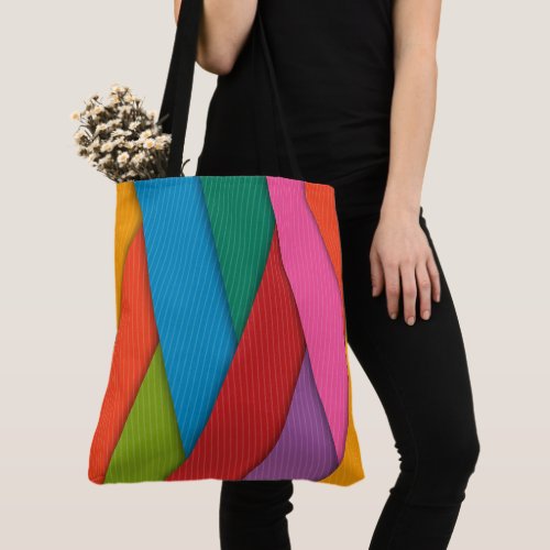 Tote Bag Colorful Triangles