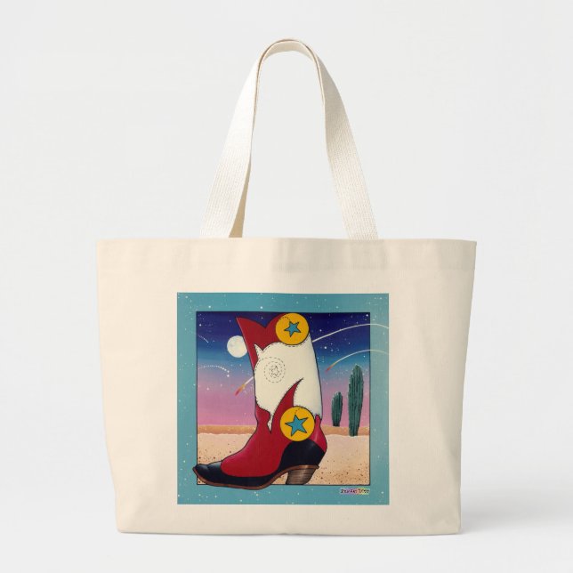 Tote Bag - Cowboy Boot, All Dressed Up (Front)