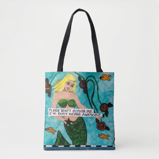 Tote bag- don't bother me. (Front)