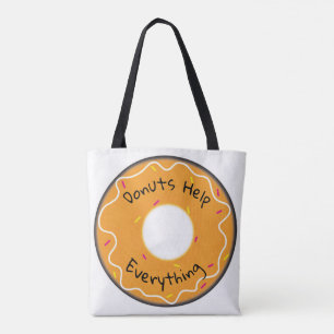 Tote Bag Donuts Help Everything