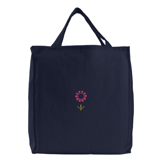 TOTE BAG EMBROIDERED WOMEN'S STYLE AND DESIGN (Front)