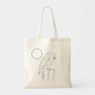 Tote Bag - Falcon on Post to Color