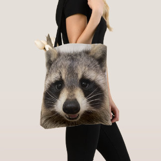 Tote bag featuring "Animal" the Raccoon