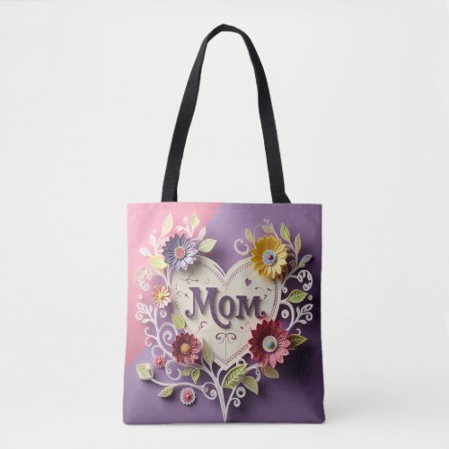 Tote bag for Mom with colourful mandolin