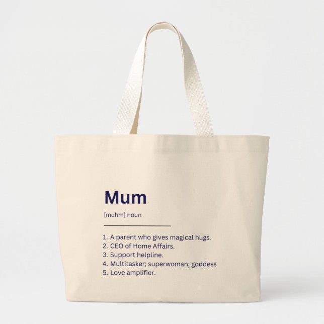 Tote Bag For supermoms.  (Front)