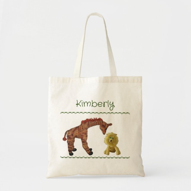 Tote Bag - Giraffe and Lion (Front)