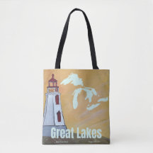Tote Bag Great Lakes Wearable Art