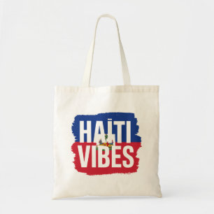 Tote bag Haiti Vibes   Haitian flag shopping bag