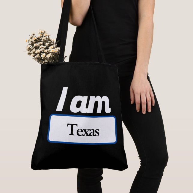 Tote Bag I Am Texas (Close Up)