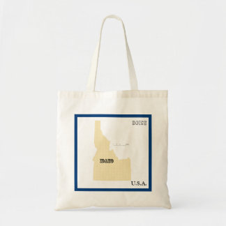Tote Bag - Idaho State Map with City