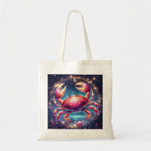 Tote bag image sign Cancer