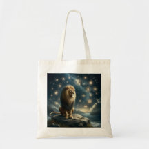 Tote bag image sign Leo