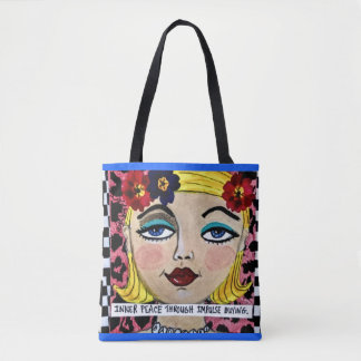 Tote bag- inner peace through impulse buying.