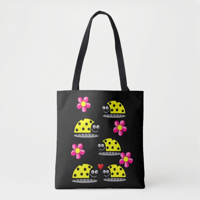 tote bag ladybugs (Front)