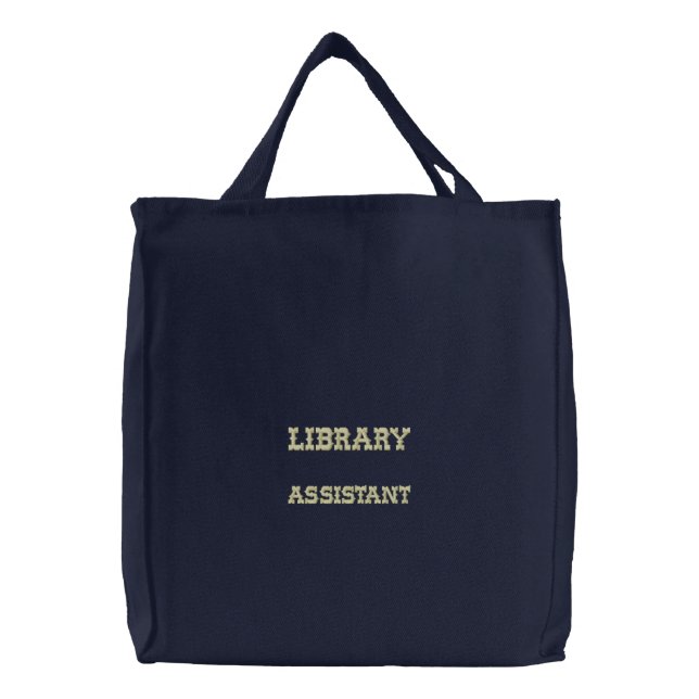 TOTE BAG  LIBRARY  ASSISTANT   TBSM1 (Front)