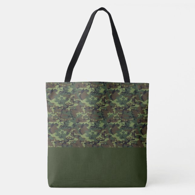 Tote Bag LRGE Green Camo (Front)